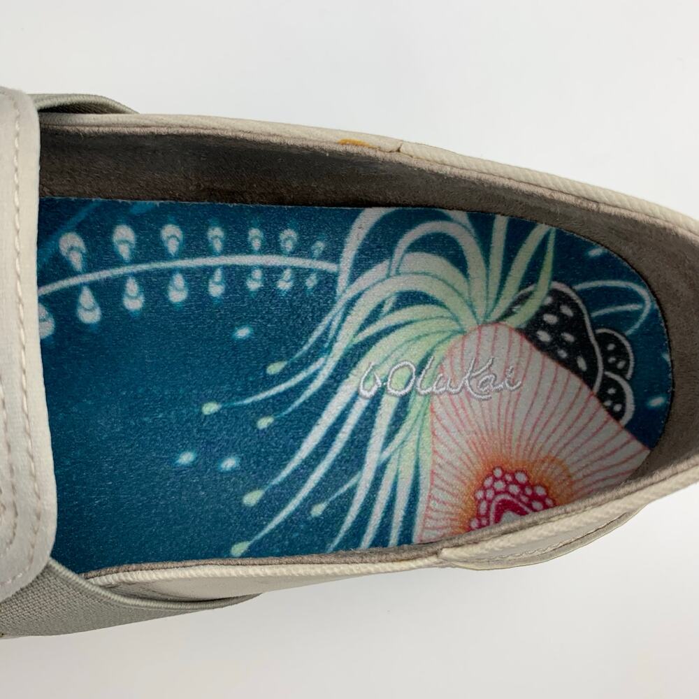 Olukai Hale’iwa Casual Sneakers Beige Slip On Comfort Women’s 9 - Picture 6 of 11